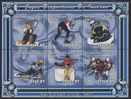 Salt Lake City 2002 Olympic Games Novotny Song Bradley Mozambique MNH M/S Of 6 Stamps 2001 - Winter 2002: Salt Lake City