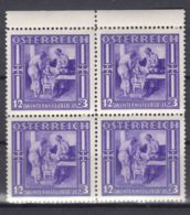 Austria 1936 Mi#629 Mint Never Hinged Piece Of Four - Ongebruikt