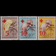 NETH.NEW GUINEA 1955 - Scott# B4-6 Paradise Bird Set Of 3 MN - Niederländisch-Neuguinea