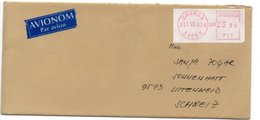 Letter - Red Postmark Zagreb, 11.8.1983., Yugoslavia, Air Mail / Par Avion - Andere & Zonder Classificatie