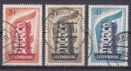 Luxembourg 1956 Europa CEPT Mi#555-557 Used - Oblitérés