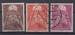 Luxembourg 1957 Europa CEPT PAX Mi#572-574 Used - Used Stamps