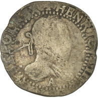 Monnaie, France, Henri III, Demi Franc, 1587, Paris, B+, Argent, Duplessy:1131 - 1574-1589 Henry III