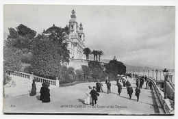 MONTE CARLO - N° 810 - LE CASINO ET LES TERRASSES - CPA NON VOYAGEE - Les Terrasses