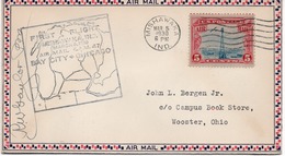 (R47) SCOTT C11 - 5 C BEACON - FIRST FLIGHT - MISHAWAKA - AIR MAIL C.A.M. 47 - BAY CITY - WOOSTER - 1930. - 1c. 1918-1940 Lettres