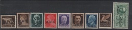 Imperiale Soprastampati American Mail Service - Em. Salerno A.M.S. Non Emessi Serie Cpl MLH - Britisch-am. Bes. Neapel
