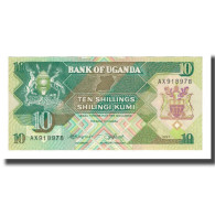 Billet, Uganda, 10 Shillings, 1987, KM:28, NEUF - Uganda