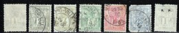 LUXEMBOURG 1882 SCOTT 48-52,55,O52 CANCELLED CATALOGUE VALUE US$6.25 - 1882 Allegorie