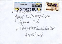 Auslands - Brief Von 12599A Mit Marke 20 G + 25 Cent Bar Frei 2019 - 2018-2023 Marianne L'Engagée