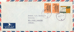 Turkey Air Mail Cover Sent To Denmark Osmanbey 19-2-1976 - Posta Aerea
