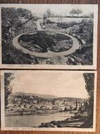 2 CPA, TRIER,"Neue Kaiser Wilhelm-Brücke"," Amphitheater",1919 Par Soldat Du 11 è RA, 3è Cie (militaria), Allemagne - Trier