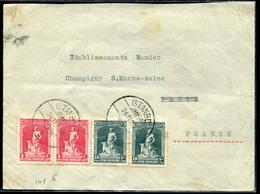 TURQUIE - N° 695 (2) + 697 (2) / LETTRE D'ISTAMBOUL LE 24/11/1929 POUR LA FRANCE - B - Brieven En Documenten