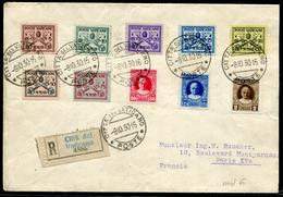 VATICAN - N°26 A 35 / LR DU 8/10/1930 POUR PARIS - TB - Covers & Documents