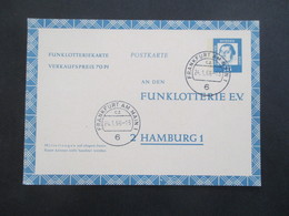 BRD FP 10 Funklotterie E.V. Postkarte / Ganzsache Bedeutende Deutsche Gebraucht / Gestempelt 1966 - Postkaarten - Ongebruikt