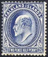 1904-12 2½d Deep Blue M, Small Tone Spot At Base. SG.46d. Cat. £275. (1) - Sonstige & Ohne Zuordnung