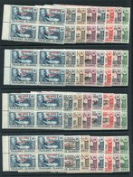 1944 Defin Sets Of Eight In UM Marginal Blocks Of Four, SG.A1/8, B1/8, C1/8 & D1/8, Odd Minor Tone, Generally Fine. (128 - Sonstige & Ohne Zuordnung