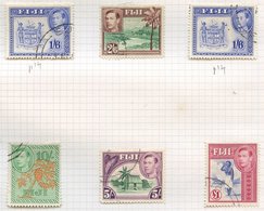 1938-59 M & U Range On Leaves From 1938 KGVI Defins M Vals To 5s Incl. Some Perf Variations, A Complete Set FU, 1954 QEI - Sonstige & Ohne Zuordnung