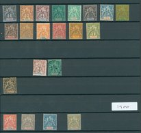 IVORY COAST 1892-1942 M & U Collection In A Black Page Stock Book Incl. 1892 Tablet Set Of 13 M, 1900 Set M, 1903 Parcel - Sonstige & Ohne Zuordnung