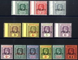 1912 MCCA Set Optd SPECIMEN, UM Attractive Set With Lovely Fresh Colours, The ½d To 4d & 6d Matching, With Interpane Mar - Sonstige & Ohne Zuordnung