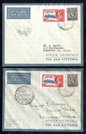 1935 Dec 18th ALA LITTORIA/Imperial Airways First Flight Cover Berbera - Khartoum Company Cover Franked 6a Defin + 1a Ju - Sonstige & Ohne Zuordnung