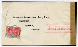 1942 (13 Jan) Envelope To Canada, Franked At 2d, Showing Brown Sealing Tape At Left Tied By 'EXAMINED BY CENSOR/IN CONNE - Sonstige & Ohne Zuordnung