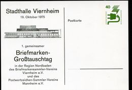 Bund PP69 D2/025  STADTHALLE VIERNHEIM 1975  NGK 3,00 € - Private Postcards - Mint