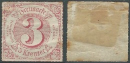 1866 GERMANIA ANTICHI STATI THURN E TAXIS STATI DEL SUD 3 K MH * - RB41-8 - Neufs