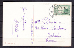 SC 19-76 OPEN LETTER FROM CONSTANTINOPE TO CALAIS, FRANCE. 1922 YEAR. - Lettres & Documents