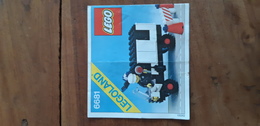 INSTRUCTIONS LEGO BRICKS 6681 ORIGINAL 1981 POLICE VAN - Plans