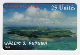 WALLIS Et FUTUNA REF WF-16 VUE AERIENNE DE WALLIS 25U  Année 1999 Tirage 3000 Ex - Wallis Y Futuna
