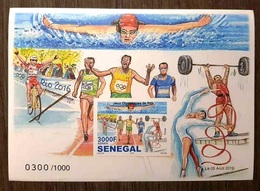 ¤ NEW YEAR OFFER ¤ SENEGAL 2016 ¤ IMPERF ND IMPERFORATE ¤ OLYMPIC GAMES JEUX OLYMPIQUES RIO CYCLING WEIGHTLIFTING MNH - Sommer 2016: Rio De Janeiro