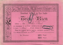 Enghien : Institut St. J-B De La Salle :  Carte D' Honneur :  ( 15.5  X 11 Cm ) - Edingen