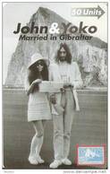 Nº 42 TARJETA DE GIBRALTAR DE JOHN LENNON Y YOKO (NUEVA-MINT) - Gibraltar