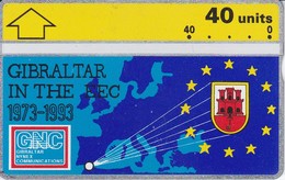 Nº 22 TARJETA DE GIBRALTAR DE LA COMUNIDAD EUROPEA  (NUEVA-MINT) - Gibilterra