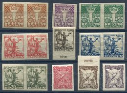 YUGOSLAVIA 1919 Croatia Definitive Set Imperforate LHM / *. - Nuovi