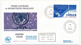 TAAF - Enveloppe FDC - 27,30 Station LIDAR - Dumont D'Urville T. Adélie - 1-1-1994 - FDC