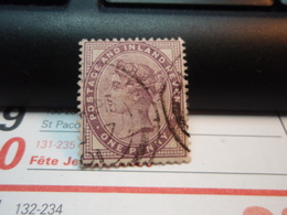 Timbre  Queen Victoria Postage And Inland Revenue One 1880 - Ohne Zuordnung