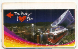 HONG-KONG.  The Peak Tram, To The Victoria Peak. Ticket The Peak I Love You - Mundo