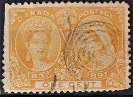 CANADA 1897 - Canceled - Sc# 51 - 1c - Jubilee Issue - Gebraucht