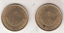 SLOVENIA  1  TOLAR  2001   DRUCKFEHLER  ERROR - Slovenia