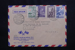 FINLANDE - Enveloppe De Helsinki Pour La France En 1952, Affranchissement Plaisant - L 49938 - Covers & Documents
