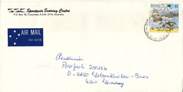 Australia Cover Sent Air Mail To Germany Single Franked - Cartas & Documentos