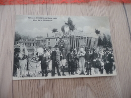 CPA  38 Isère Voiron Fêtes 29/03/1908 Char De La Ménagerie Cirque - Voiron