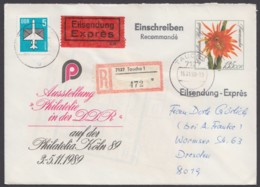 Mi-Nr. U10, R- Eilbote Mit Pass. Zusatzfr., Ankunftsstempel - Enveloppes - Oblitérées