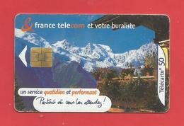 TELECARTE 50 U TIRAGE 500 000 EX  France Télécom Et Votre Buraliste X 2 Scans - Opérateurs Télécom