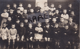 CARTE PHOTO,44,LOIRE ATLANTIQUE,GUENROUET,ECOLE,CLASSE DE GARCONS,1916,RARE - Guenrouet