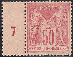 * No 98, Bdf Avec Mill. 7, Très Frais. - TB - 1876-1878 Sage (Typ I)