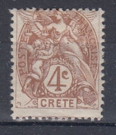 +D3433. Crete. Yvert 4. MH(*) - Ungebraucht