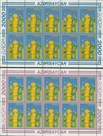 2000 - AZERBAIYAN /ASERBAIDSCHAN /AZERBAIJAN - EUROPA-CEPT 2000 - TEMA ANUAL " EUROPA 2000 ".- TWO SHEET Of 10 - MNH *** - 2000