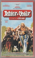 Astérix Cassette VHS Astérix Et Obélix Contre César Boitier Rouge 15 0500 Sur Tranche - Video & DVD